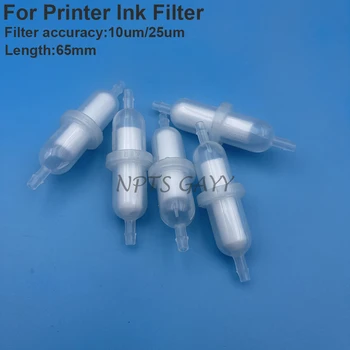 5ШТ Струйный Принтер Micro Capsual Solvent Ink Filter F-1000 10um 25um Фильтры Длиной 65 мм Для Spectra Polaris 512 Ricoh DX5 I320