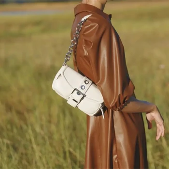 Винтажная квадратная сумка подмышками, модная женская дизайнерская мини-сумочка из высококачественной искусственной кожи, винтажная сумка-мессенджер через плечо