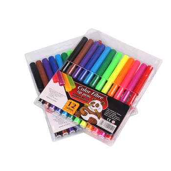 Высококачественная Акварельная ручка для рисования 12шт с сумкой для хранения, Цветная ручка для граффити, канцелярские принадлежности для студентов, Школьные канцелярские принадлежности