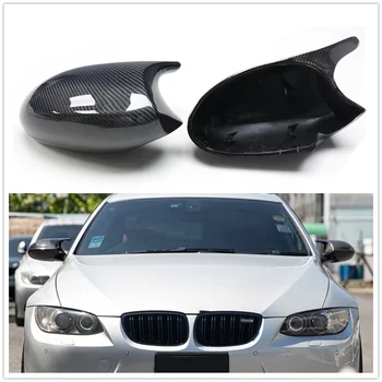 Для BMW 3 серии E90 E91 E92 До LCI 2005-2007 Наружная крышка зеркала заднего вида из углеродного волокна, замена крышки заднего хода