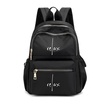 Индивидуальный женский рюкзак Relax с буквенным рисунком, повседневный с логотипом, сумка для книг с твоими фотографиями, высококачественная школьная сумка 