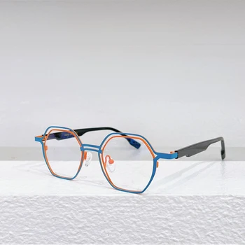 Модная оправа для очков, мужские высококачественные ацетатные Ретро дизайнерские оптические очки для чтения при близорукости, женские круглые персонализированные очки