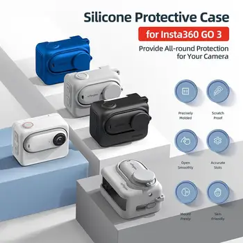 Силиконовый защитный чехол для спортивной камеры Insta360 GO 3, универсальная защита для аксессуаров Insta360 GO 3.