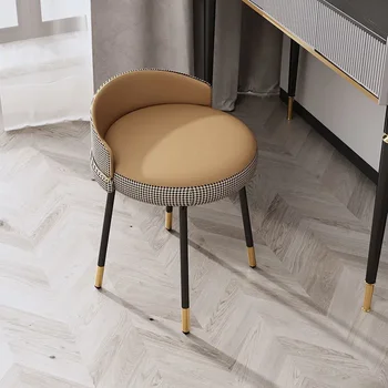 Скандинавский туалетный столик Современная мебель для дома роскошное кресло для макияжа С мягким сиденьем туалетный столик для спальни простой спинкой стул для отдыха