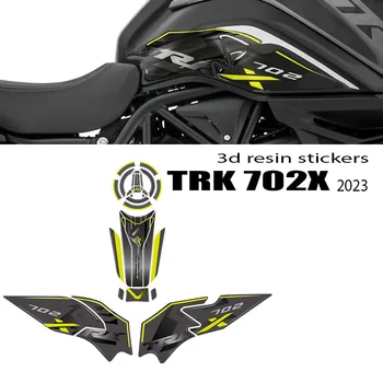 Совместимые Аксессуары Trk702x Мотоцикл 3D Гель Эпоксидная Смола Наклейка Бак Pad Защитный Комплект для Benelli TRK 702X 2023-