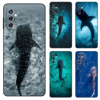 Черный чехол из Тпу whale shark для Samsung Galaxy F23 M12 M22 M23 M32 4G M52 5G M30S M21 A04s