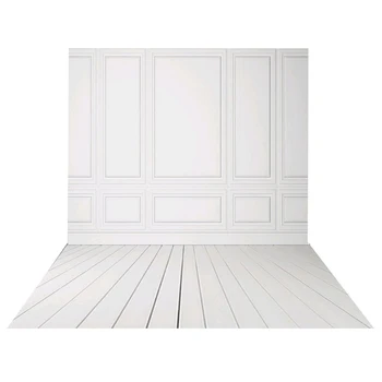 виниловые фоны для фотосъемки размером 3x5 футов, белая кирпичная стена, деревянный пол, свадебный фон для фотостудии